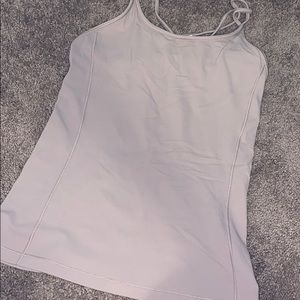Crisscross spaghetti strap tank